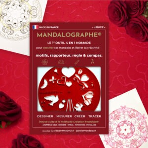 Mandalographe® Amour | Outil pour créer des mandalas facilement